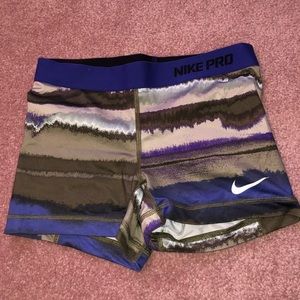 Nike pro spandex shorts